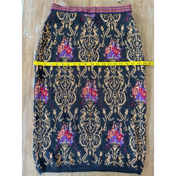 Vintage Anne Pinkerton Knit Sweater Pencil Skirt Boho Chic Artsy Eclectic SZ S - Picture 7 of 7